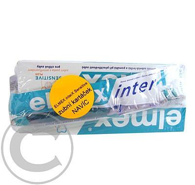 Elmex S zubní pasta 2 x 75 ml   interX S kartáček, Elmex, S, zubní, pasta, 2, x, 75, ml, , interX, S, kartáček