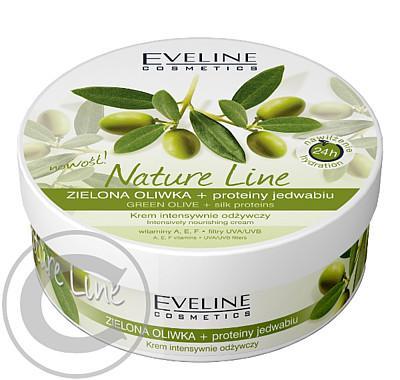 Eveline Nature Line - výživný krém se zelenou olivou a proteiny hedvábí 210ml