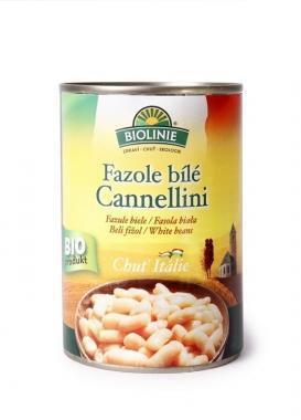 Fazole bílé Cannelliny sterilované BIOLINIE 400g