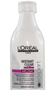 L´OREAL Paris Expert Instant Clear Nutritive Shampoo 250 ml Šampon proti lupům