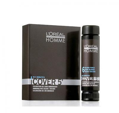 L´Oreal Paris Homme Cover 5 Hair Color 3x50ml Barva na vlasy - černohnědá, L´Oreal, Paris, Homme, Cover, 5, Hair, Color, 3x50ml, Barva, vlasy, černohnědá