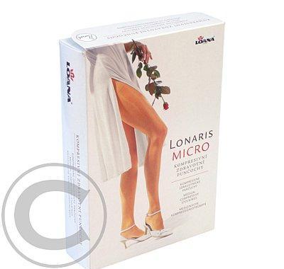 Lonaris Micro-stehenní punčocha krajkový lem KTII 4K- tělové