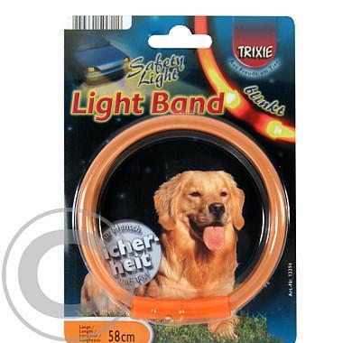 Obojek blikací Light Band Oranžový XS 25cm TR 1ks