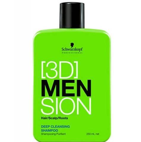 Schwarzkopf 3DMENsion Deep Cleansing Shampoo  1000ml Hloubkově čisticí šampon