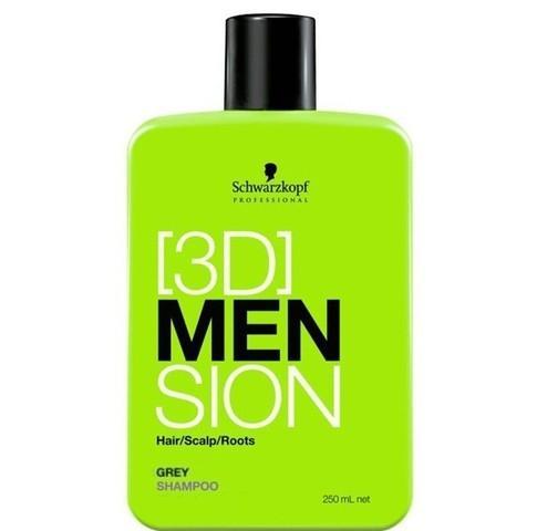 Schwarzkopf 3DMENsion Grey Shampoo  250ml Šampon pro bílé a šedivé vlasy