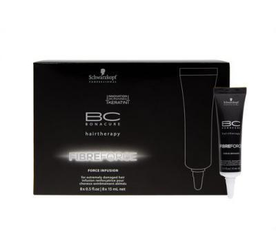 SCHWARZKOPF BC Bonacure Fibreforce Force Infusion 120 ml Sérum 8x 15 ml pro silně poškozené vlasy