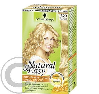 SCHWARZKOPF natural&easy 520 extra světle plavý, SCHWARZKOPF, natural&easy, 520, extra, světle, plavý