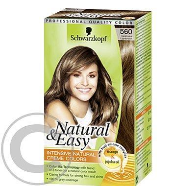 SCHWARZKOPF natural&easy 560 světle hnědý kašmír, SCHWARZKOPF, natural&easy, 560, světle, hnědý, kašmír