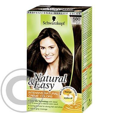 SCHWARZKOPF natural&easy 580 tmavě hnědý samet, SCHWARZKOPF, natural&easy, 580, tmavě, hnědý, samet