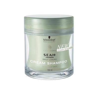 Schwarzkopf Seah Cashmere Cream Shampoo 150 ml Krémový šampon pro stresované vlasy, Schwarzkopf, Seah, Cashmere, Cream, Shampoo, 150, ml, Krémový, šampon, stresované, vlasy