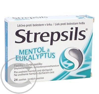 Strepsils Mentol a eukalyptus 24 pastilek