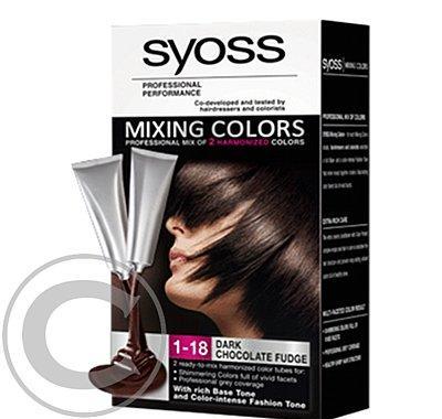 Syoss MIXING Color 1-18 směs tmavé čokolády 60 ml, Syoss, MIXING, Color, 1-18, směs, tmavé, čokolády, 60, ml