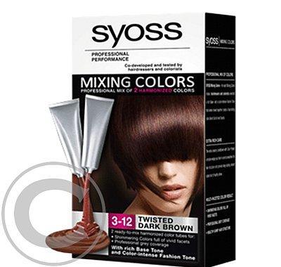 Syoss MIXING Color 3-12 tmavě hnědý Twist 60 ml, Syoss, MIXING, Color, 3-12, tmavě, hnědý, Twist, 60, ml