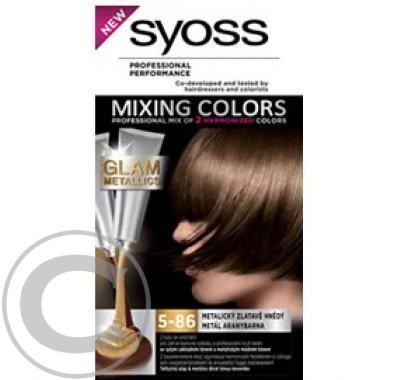 Syoss MIXING Color 5-86 met.zlatohnědá 60ml, Syoss, MIXING, Color, 5-86, met.zlatohnědá, 60ml