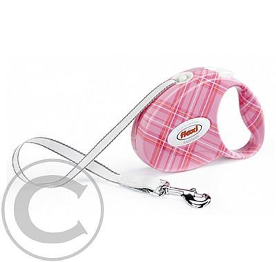 Vodítko FLEXI Fashion Ladies S 3m/12Kg Pásek Pink