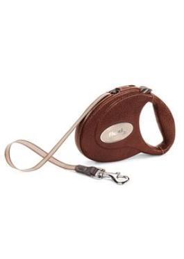 Vodítko FLEXI Leather CC 5m/25kg Pásek Hnědá